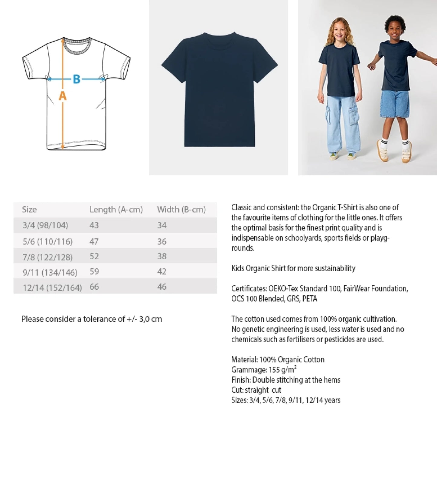 Kinder T-Shirt Bio