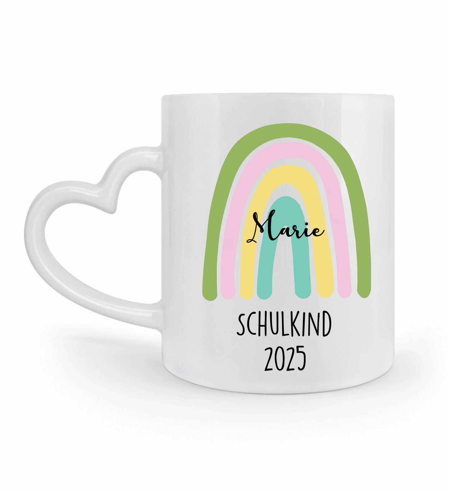 Schulstart Regenbogen Tasse