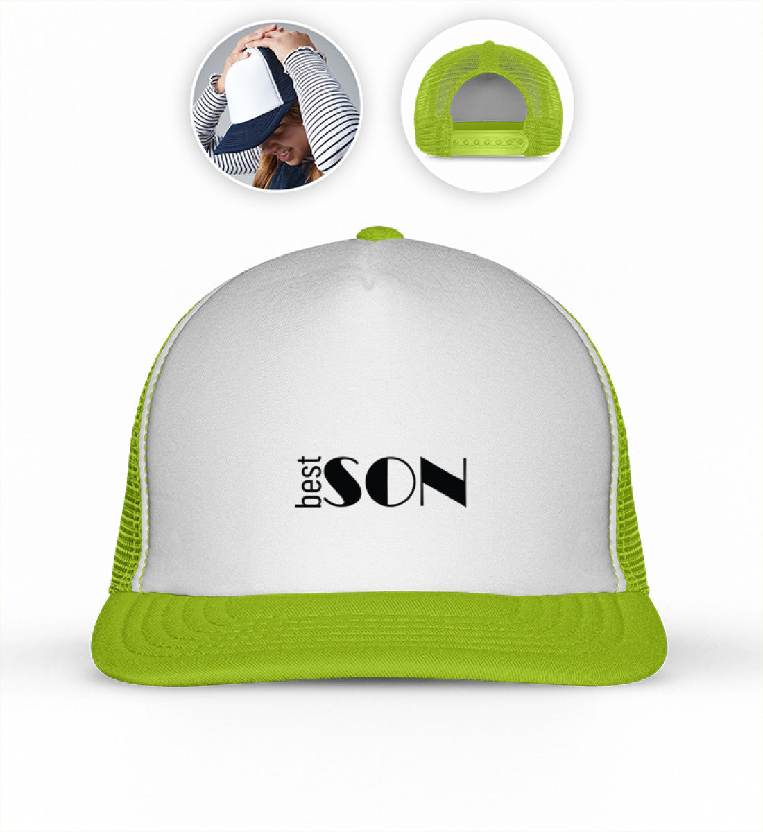 Lime Green/White -7215