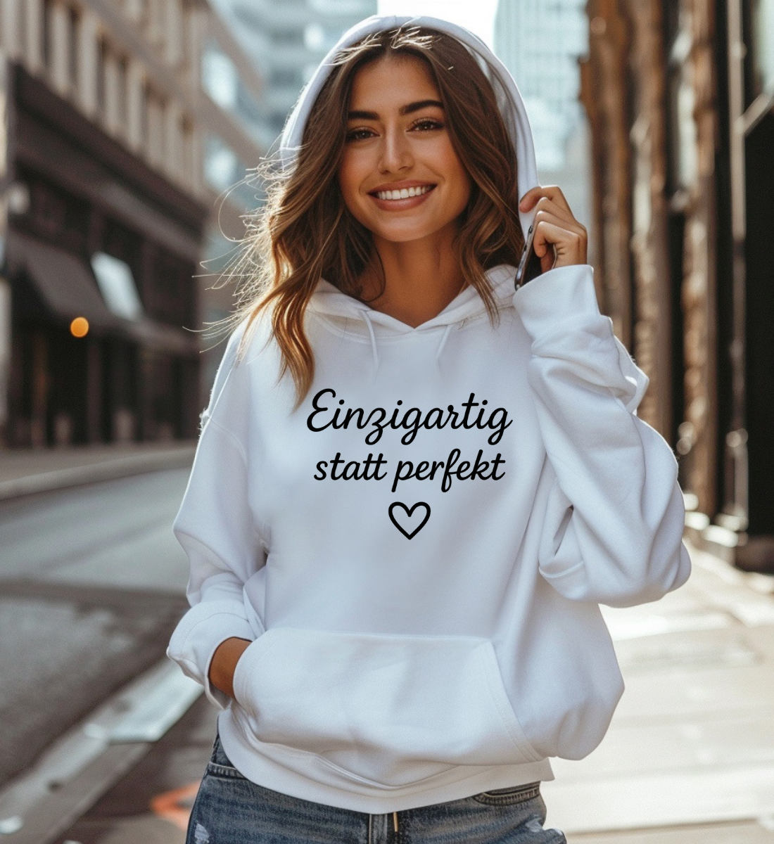 EINZIGARTIG STATT PERFEKT UNISEX HOODIE