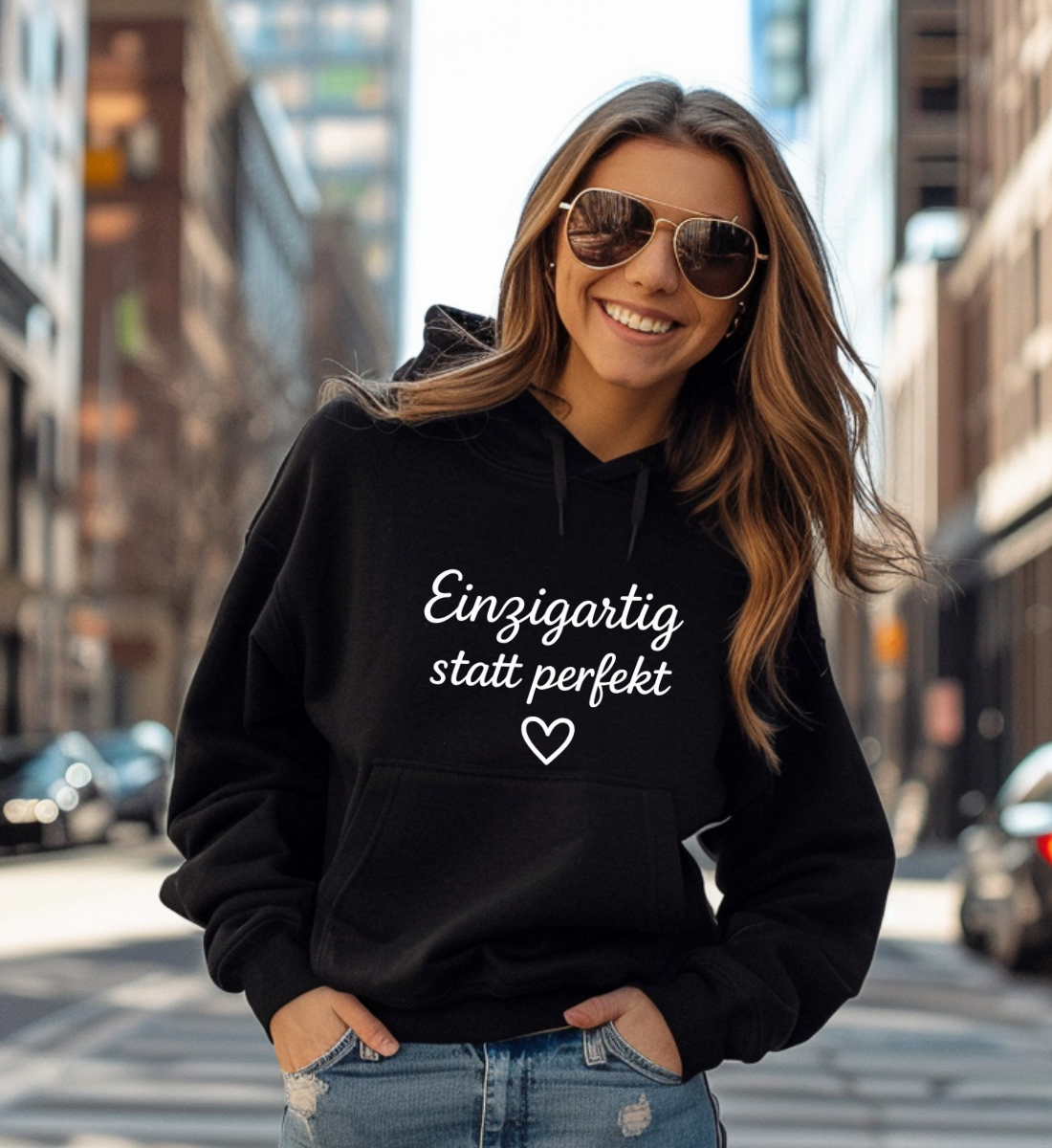 EINZIGARTIG STATT PERFEKT UNISEX HOODIE