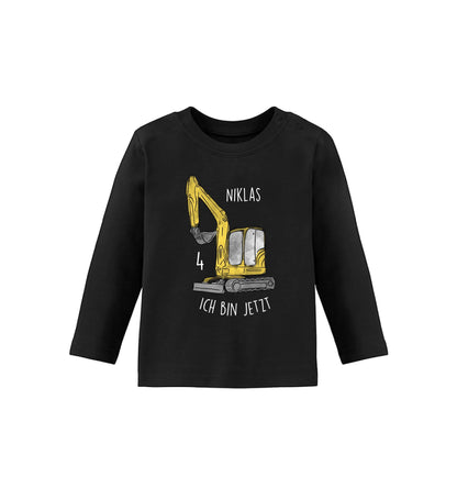 BABY GEBURTSTAGSSHIRT PERSONALISIERBAR BIO BAUMWOLLE