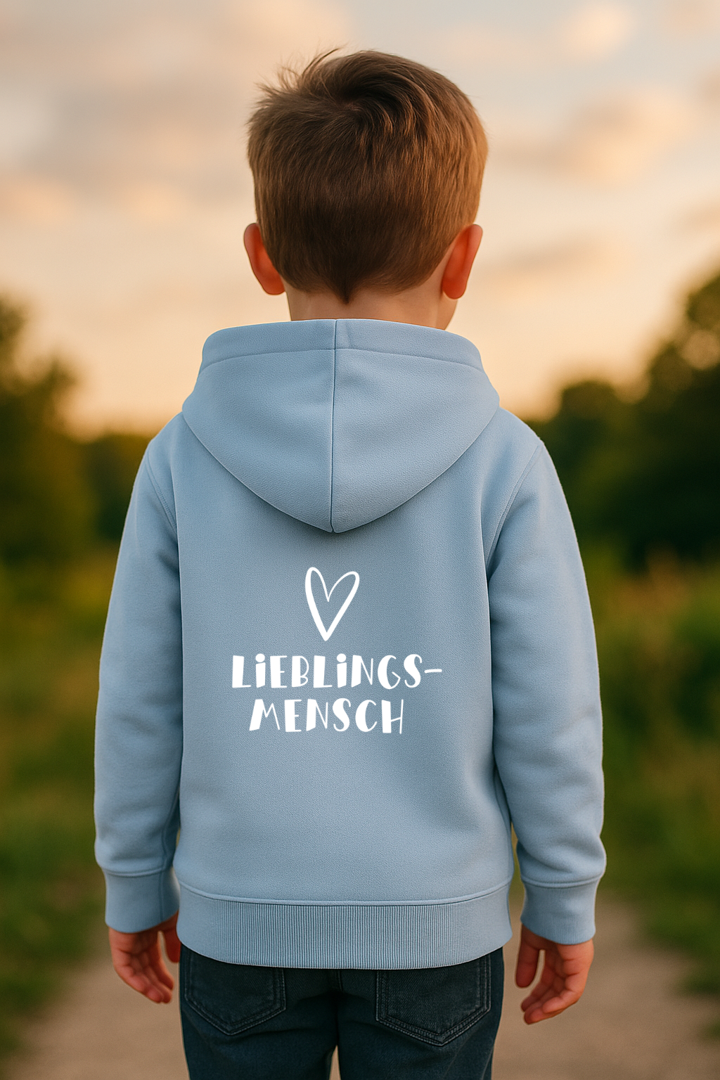 LIEBLINGS-MENSCH KINDER HOODIE BIO QUALITÄT 🌱