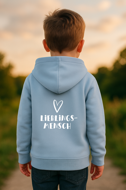 LIEBLINGS-MENSCH KINDER HOODIE BIO QUALITÄT 🌱
